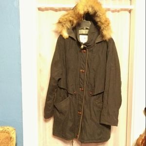 VTG Etienne Aigner Parka Removable Hood Toggles